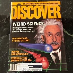 Vintage November 1990 Discover (The World of Science) Magazine Einstein Cover